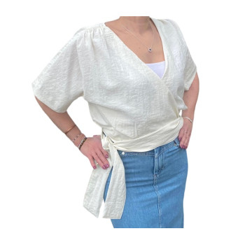 Blouse cache-coeur CKS -...