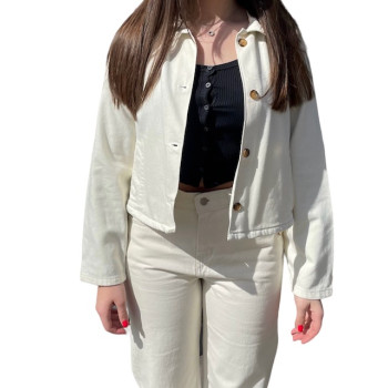 Veste blanche en jean CKS -...