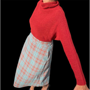 Jupe à carreaux avec poches...