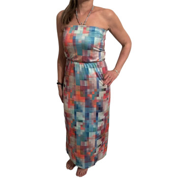 Robe bandeau avec fentes K...